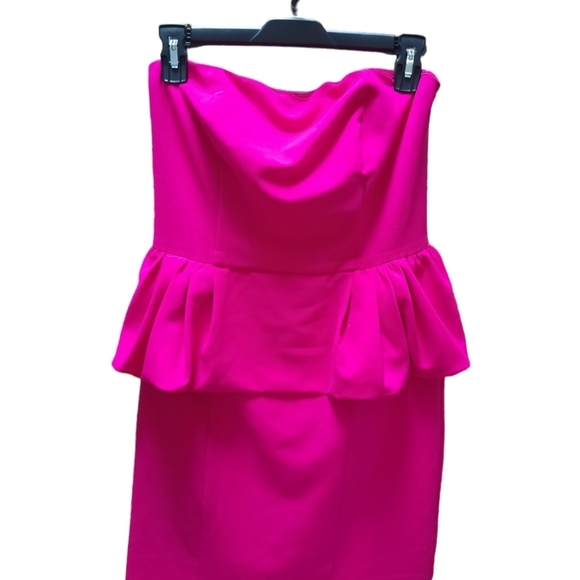 Express Pink Women's Strapless Dress - Picture 3 of 7